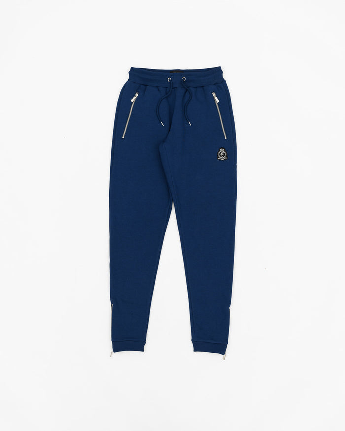 Benjart HRH Classic Zip Joggers in navy, front view