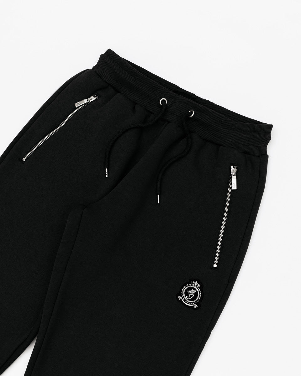 HRH Classic Zip Joggers - Black