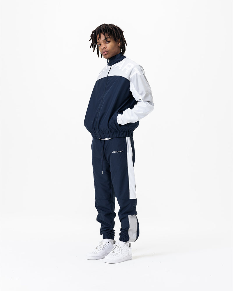 Geo Racer Jogger - Navy/White