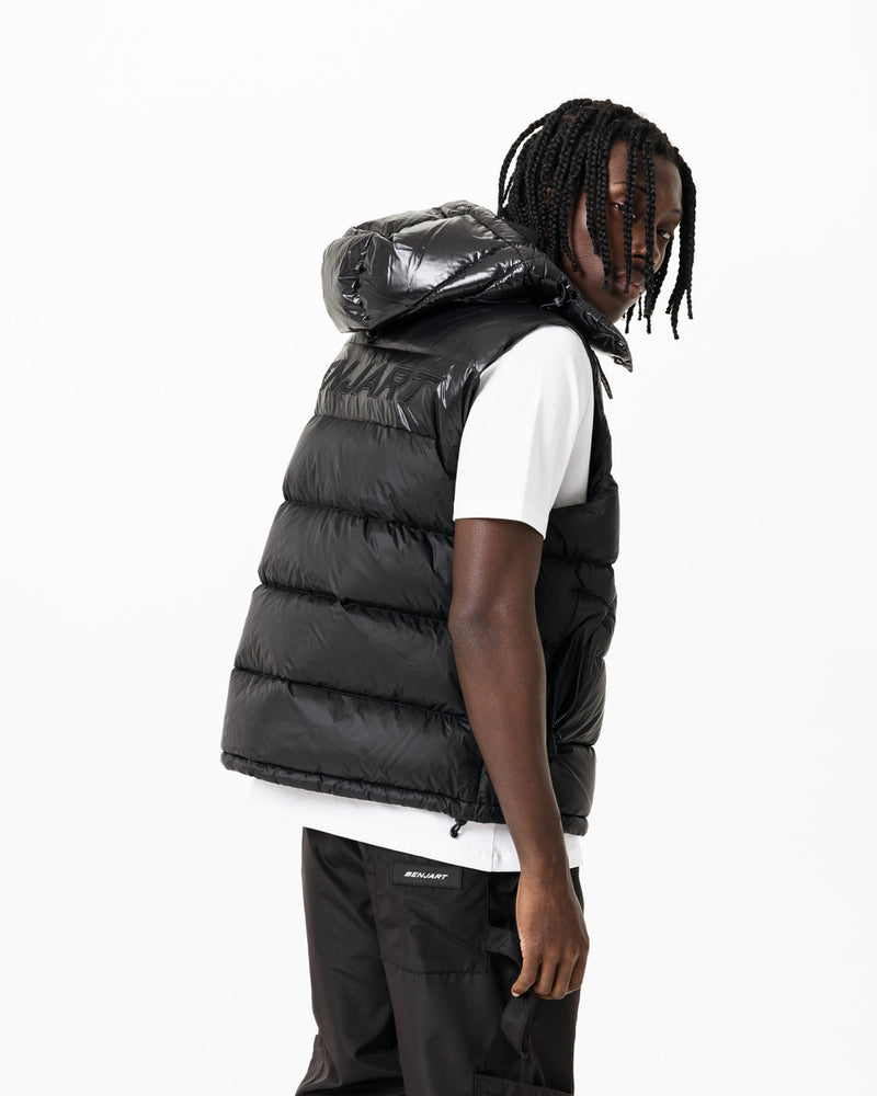 HRH Hooded Gilet - Triple Black