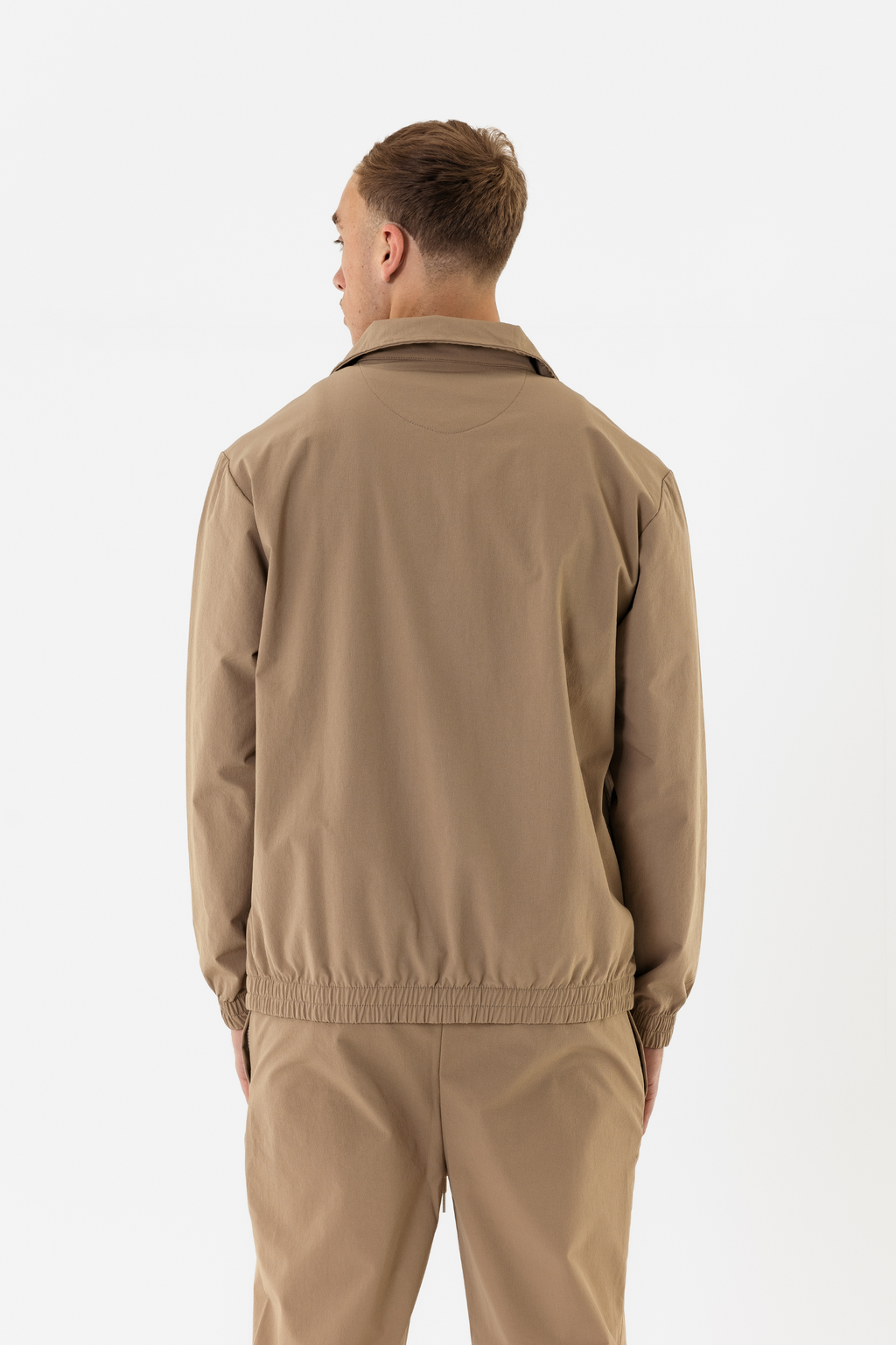 Benjart Nylon Quarter Zip - Sand