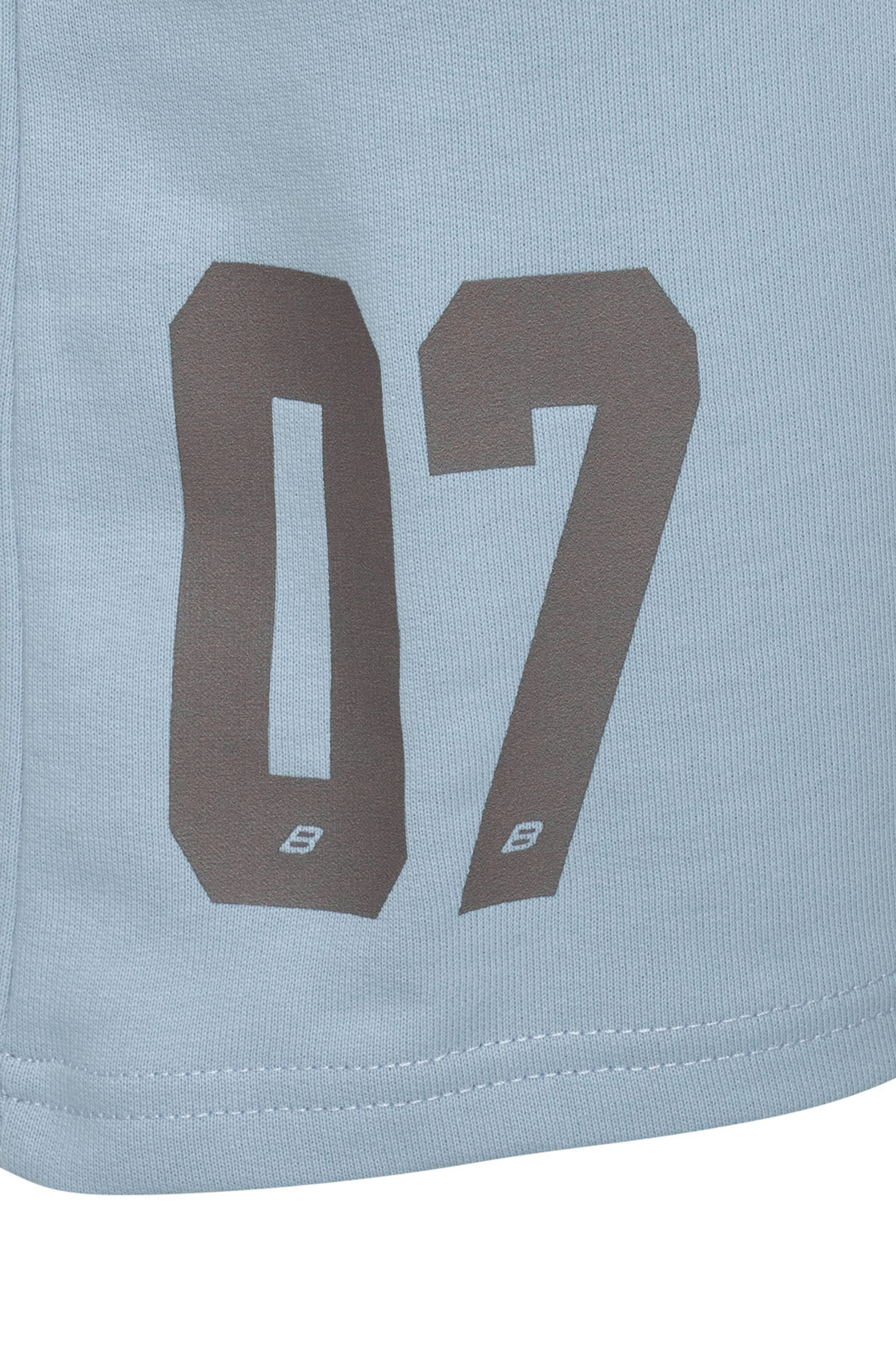 Cursive Shorts - Ice Blue