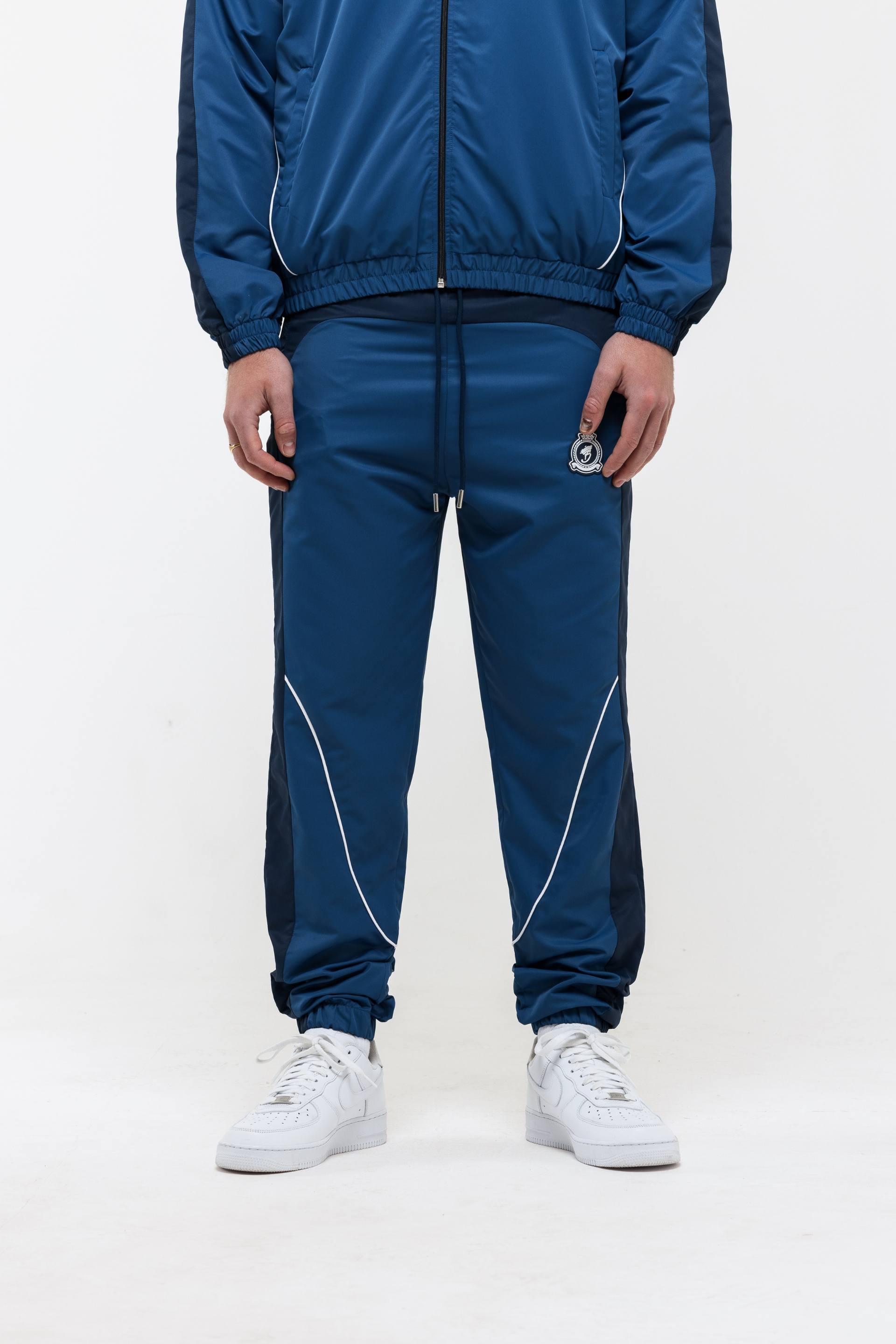 Rubber Stamped HRH Jogger - Navy Blue