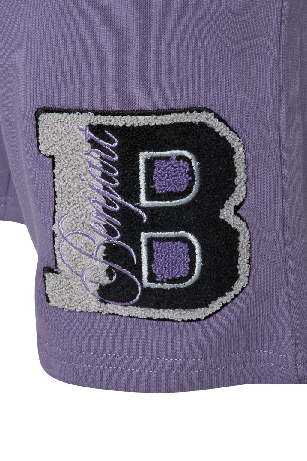 Cursive Shorts - Purple