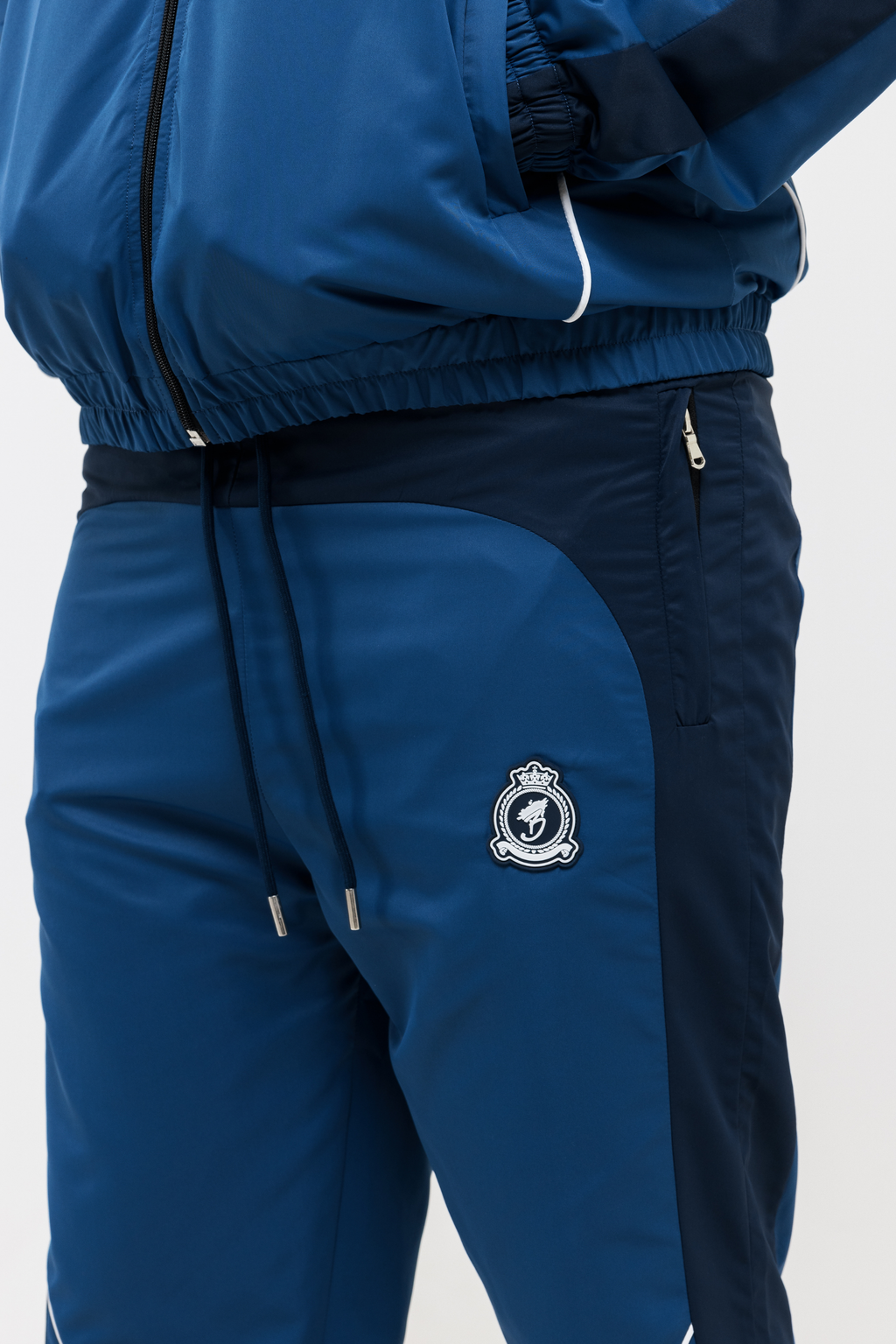 Rubber Stamped HRH Jogger - Navy Blue