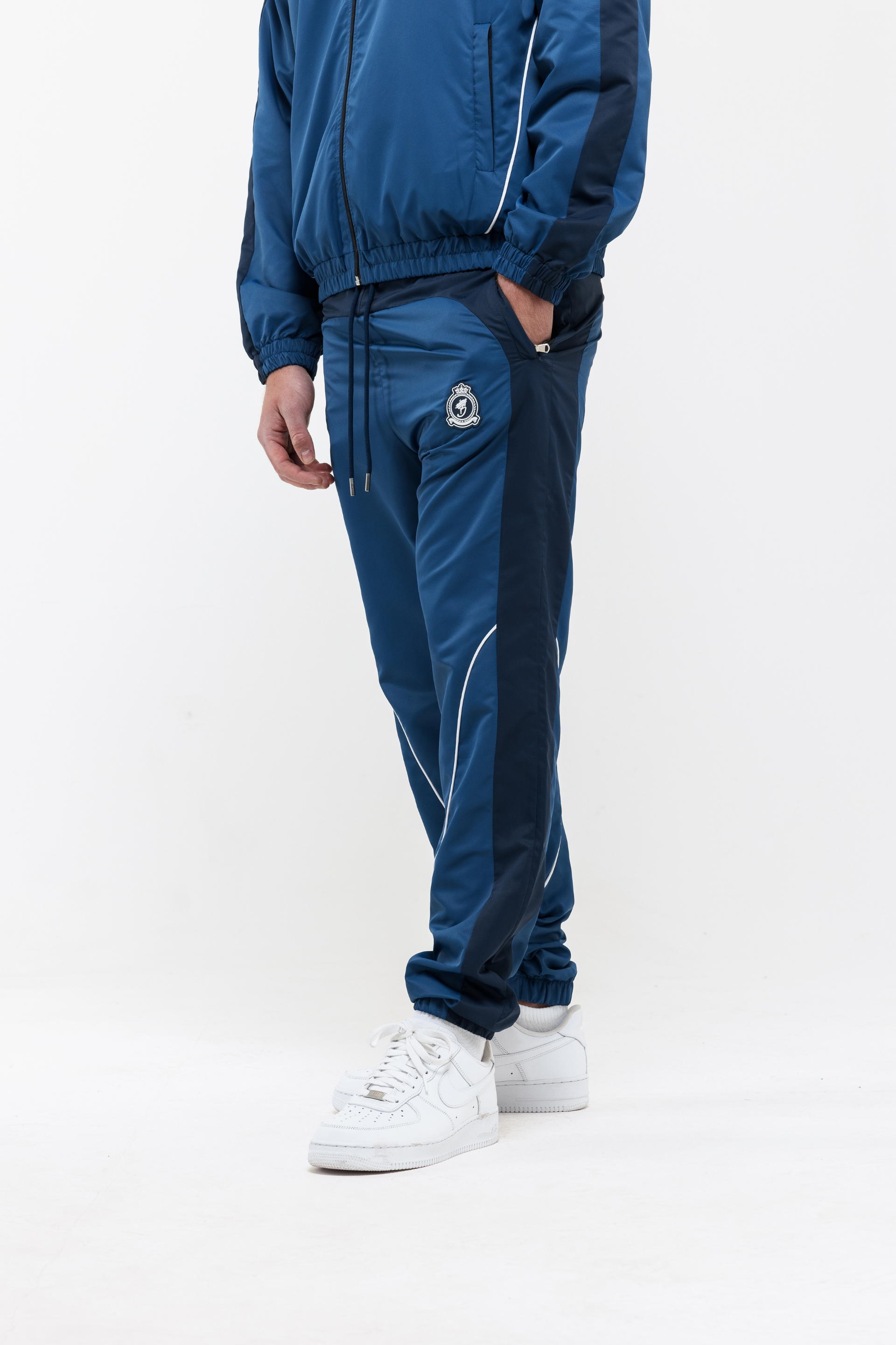 Rubber Stamped HRH Jogger - Navy Blue