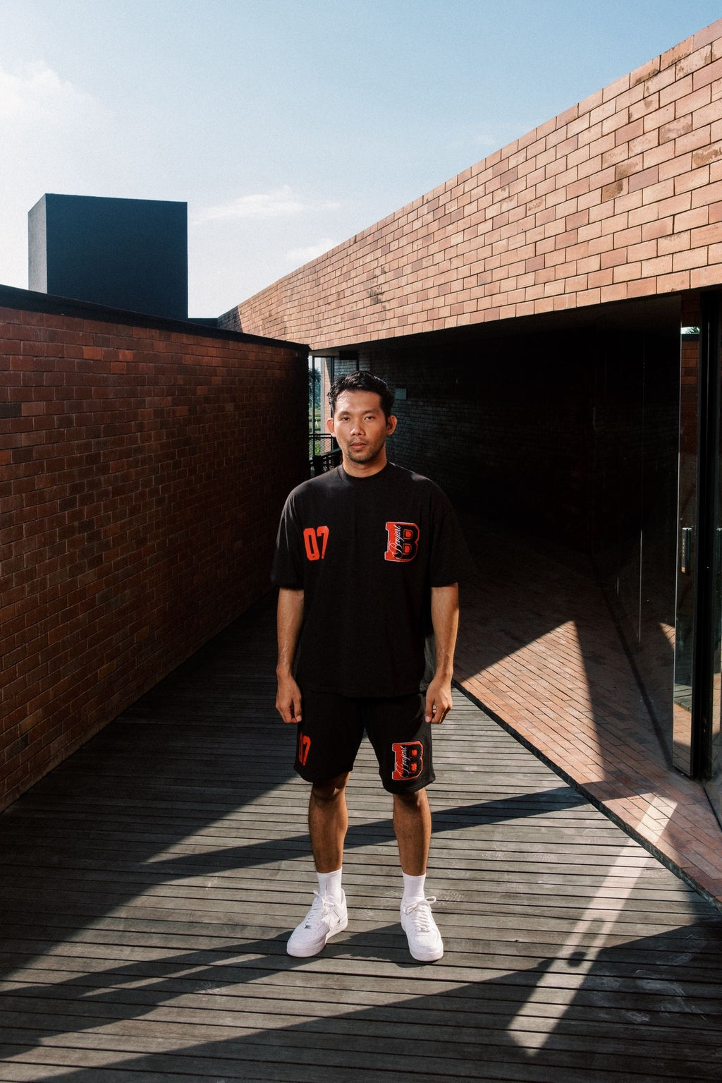 Cursive Shorts - Black