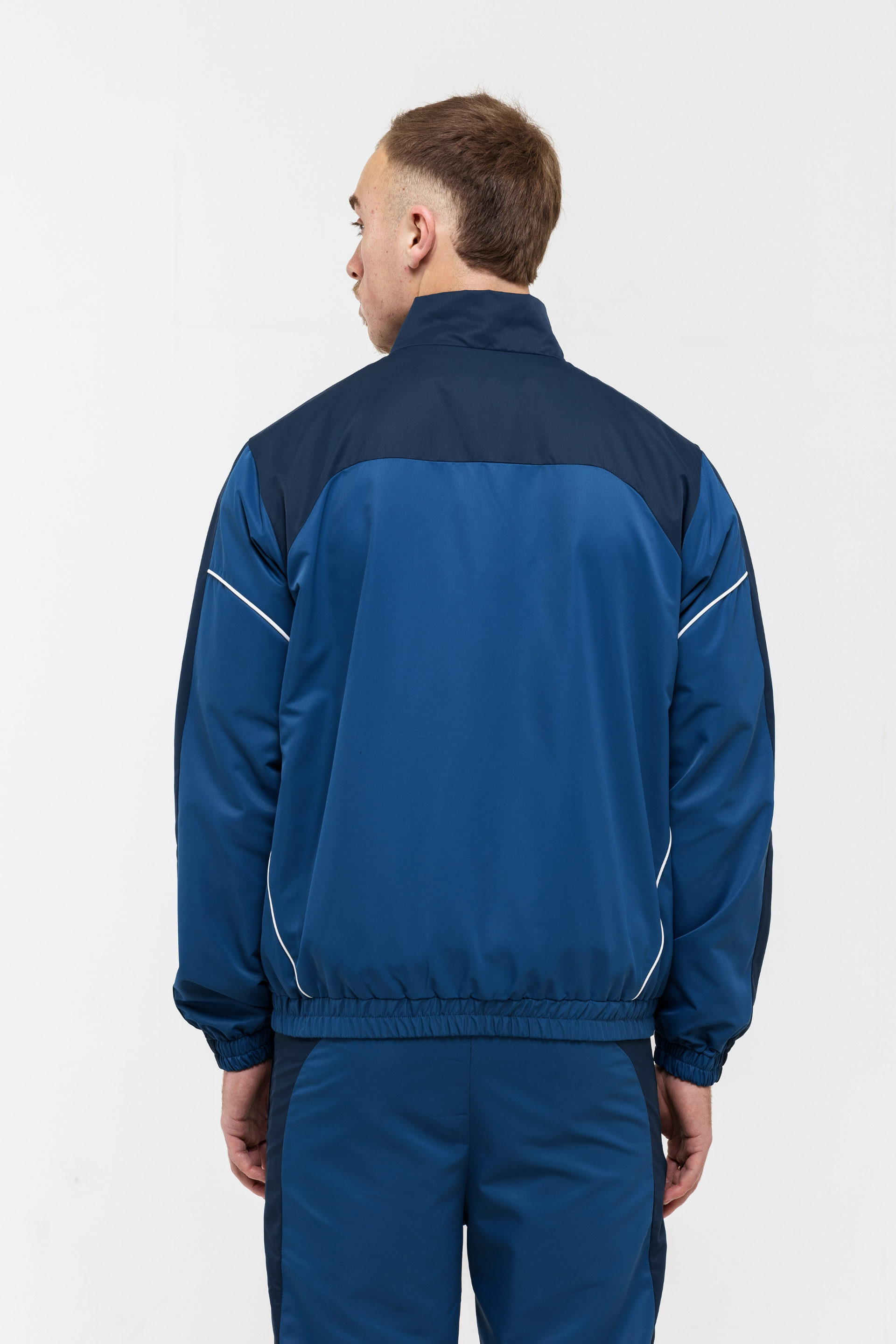 Rubber Stamped HRH Jacket - Navy Blue