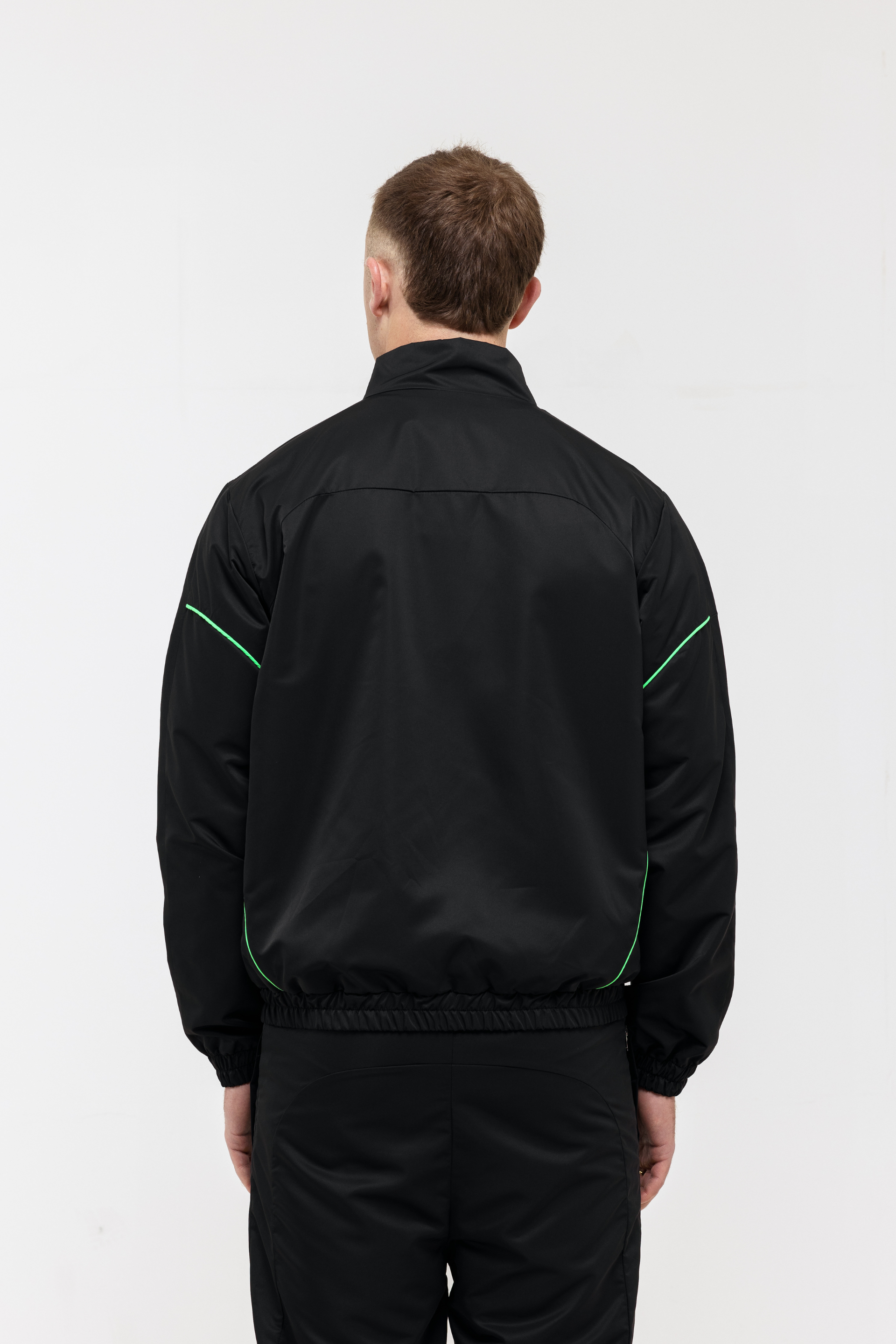 Rubber Stamped HRH Jacket - Black/Green