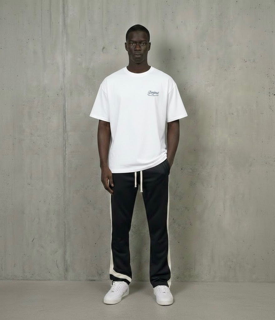 Benjart Private Beach Club T-Shirt in white, print detail
