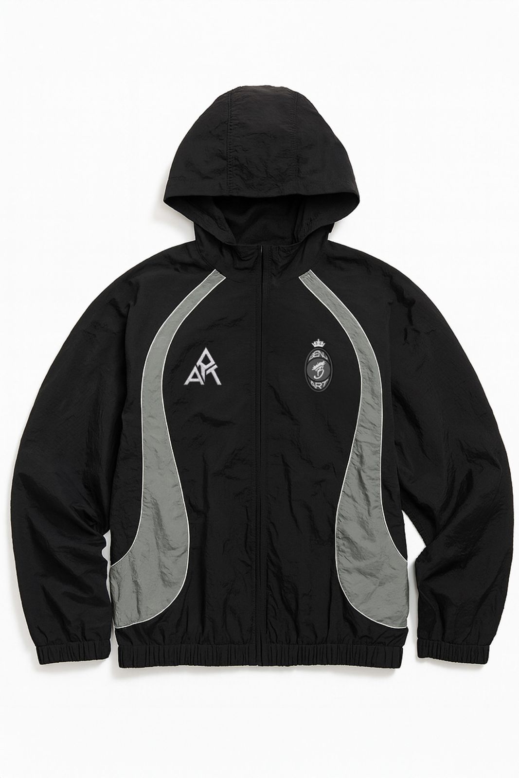 Benjart ART FC Shell Hood in black, back view