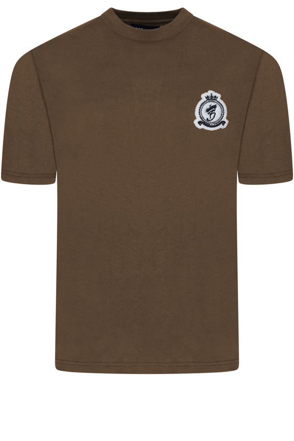 Chenille HRH T-Shirt - Brown (PRE-ORDER)