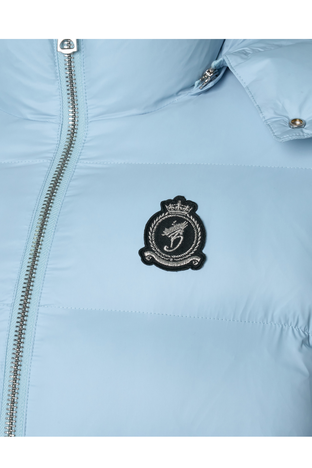 HRH Puffer Chrome Zip - Ice Blue