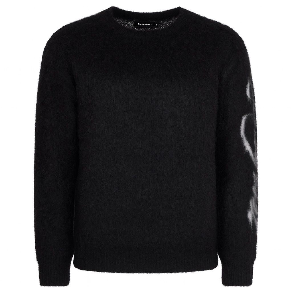 Benjart Mohair Crewneck - Black