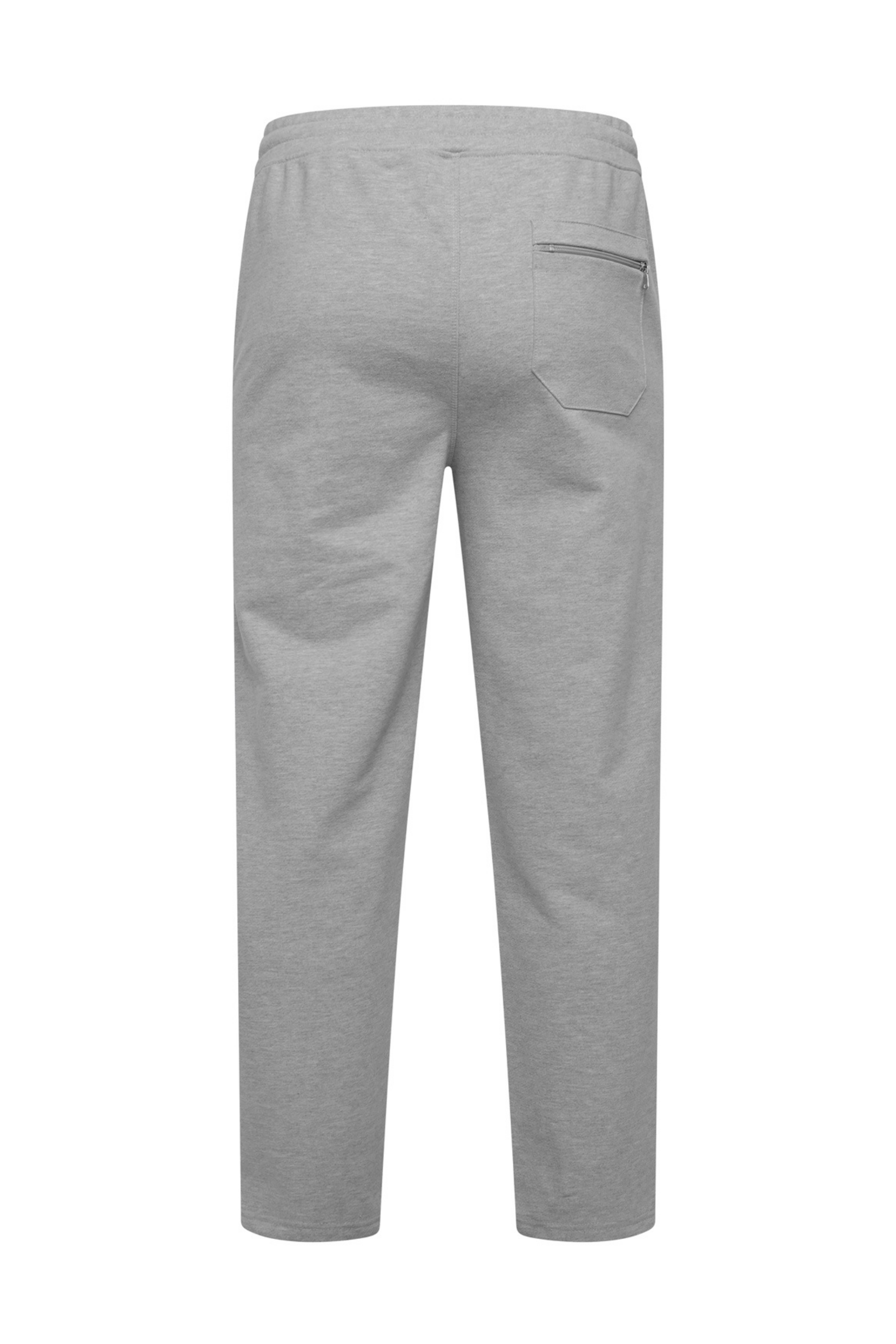 Chenille Badge Joggers - Melange Grey