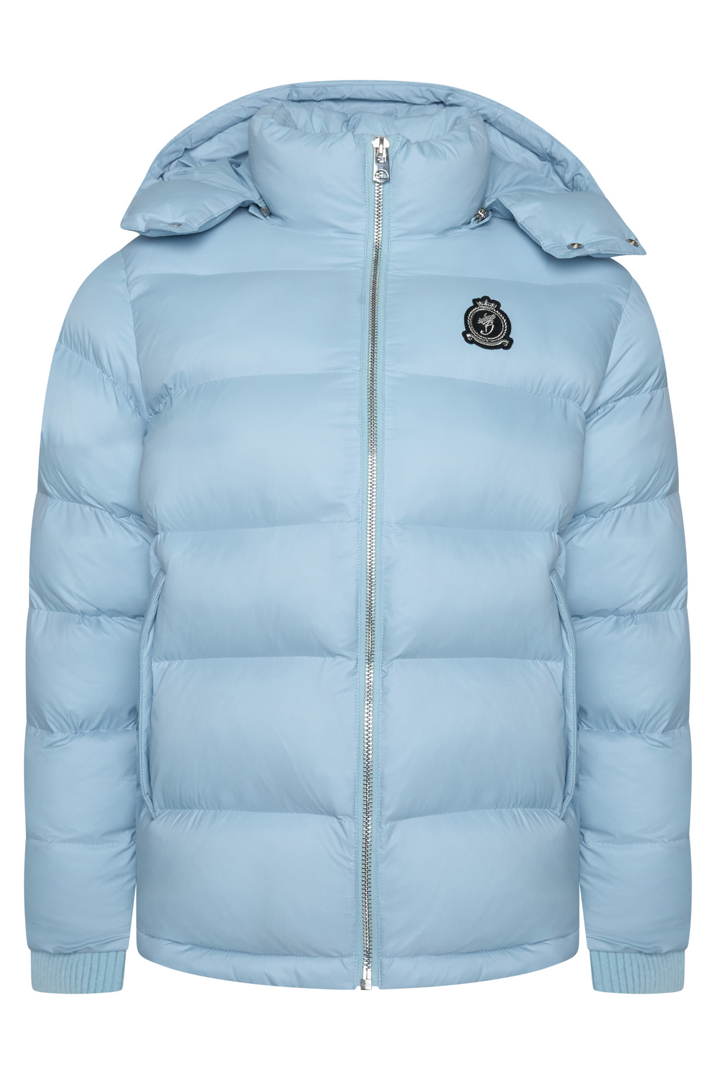 HRH Puffer Chrome Zip - Ice Blue