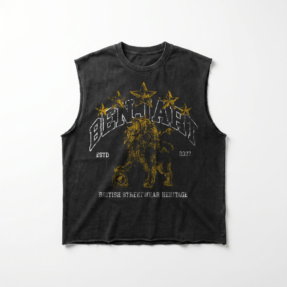 Benjart Heritage Lion Vest - Washed Black