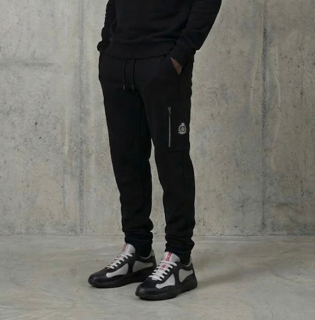 Benjart Chrome HRH Utility Joggers in black, back view