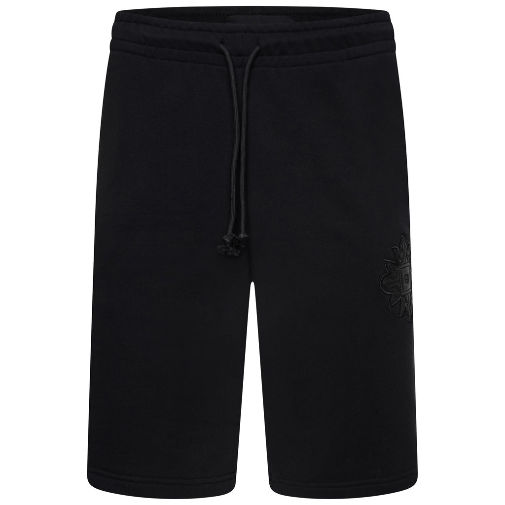 Emblem Patch Shorts - Black
