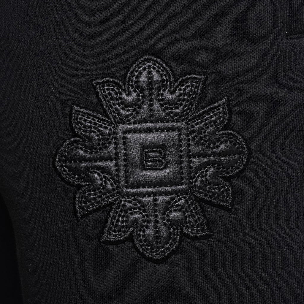 Emblem Patch Shorts - Black