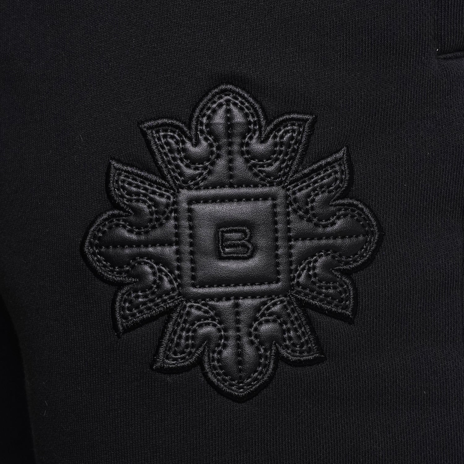 Emblem Patch Shorts - Black