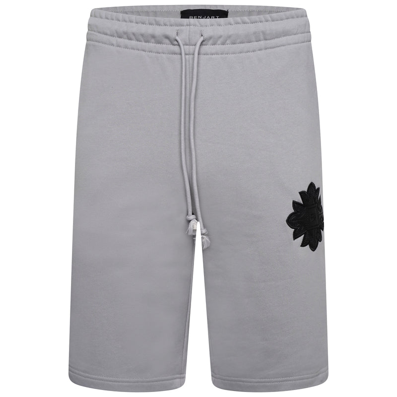 Emblem Patch Shorts - Grey