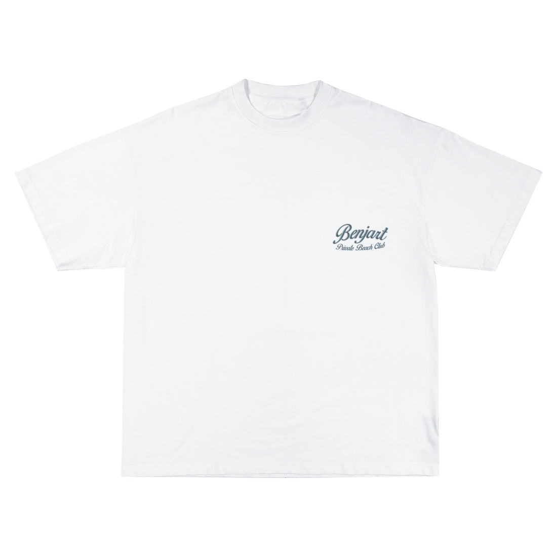 Benjart Private Beach Club T-Shirt in white, side view