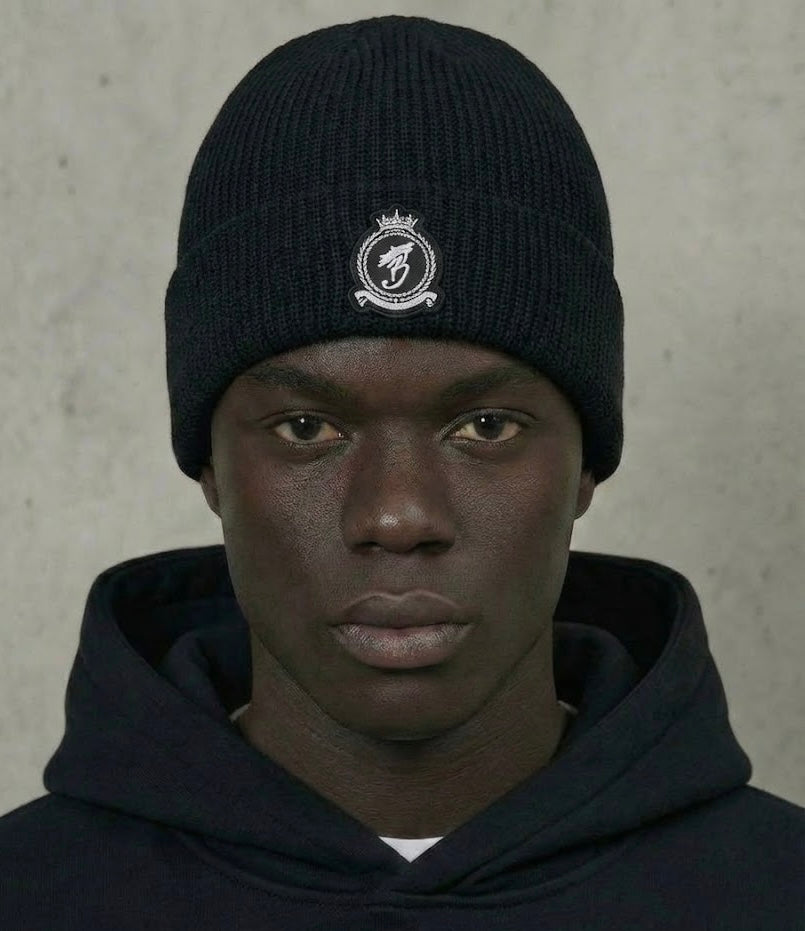 HRH Chrome Beanie - Black