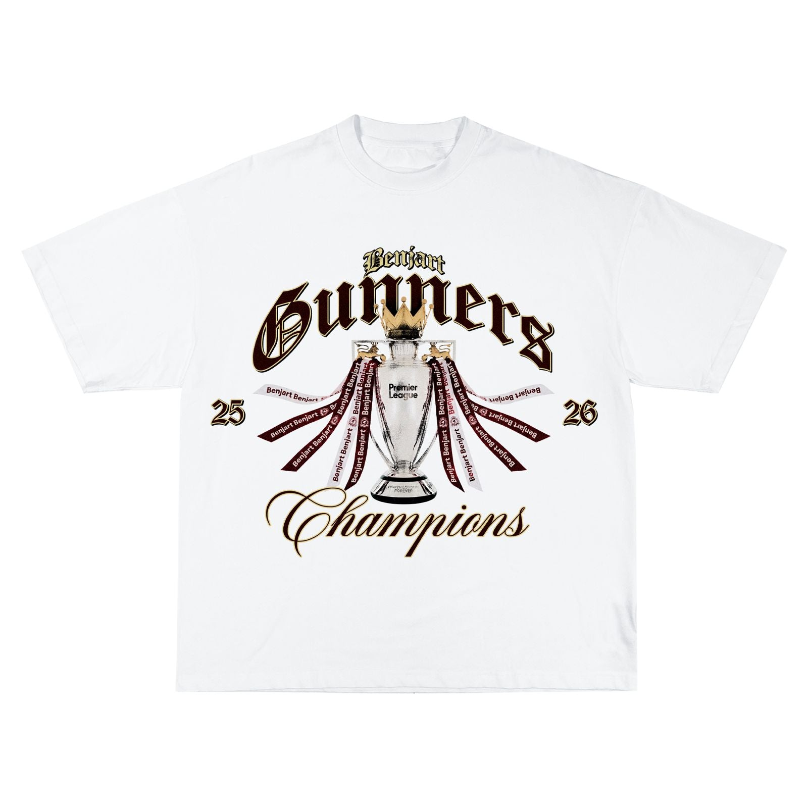 Benjart Champions Tee - White (Pre Order)