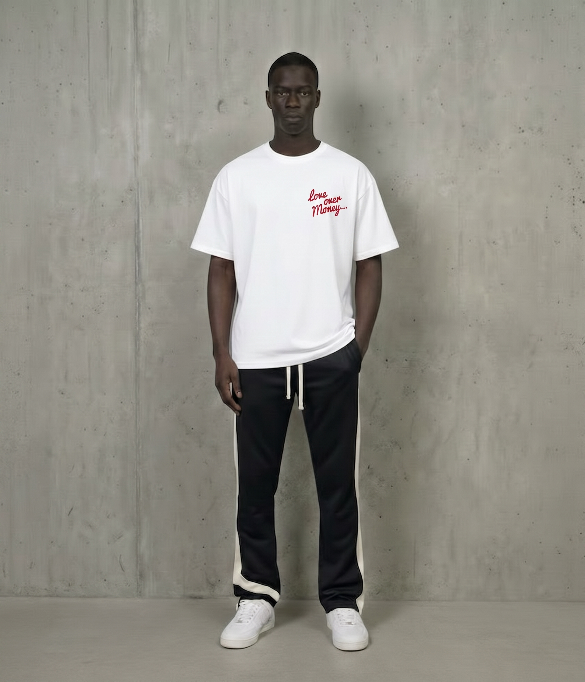 Benjart Love over Money Tee - White
