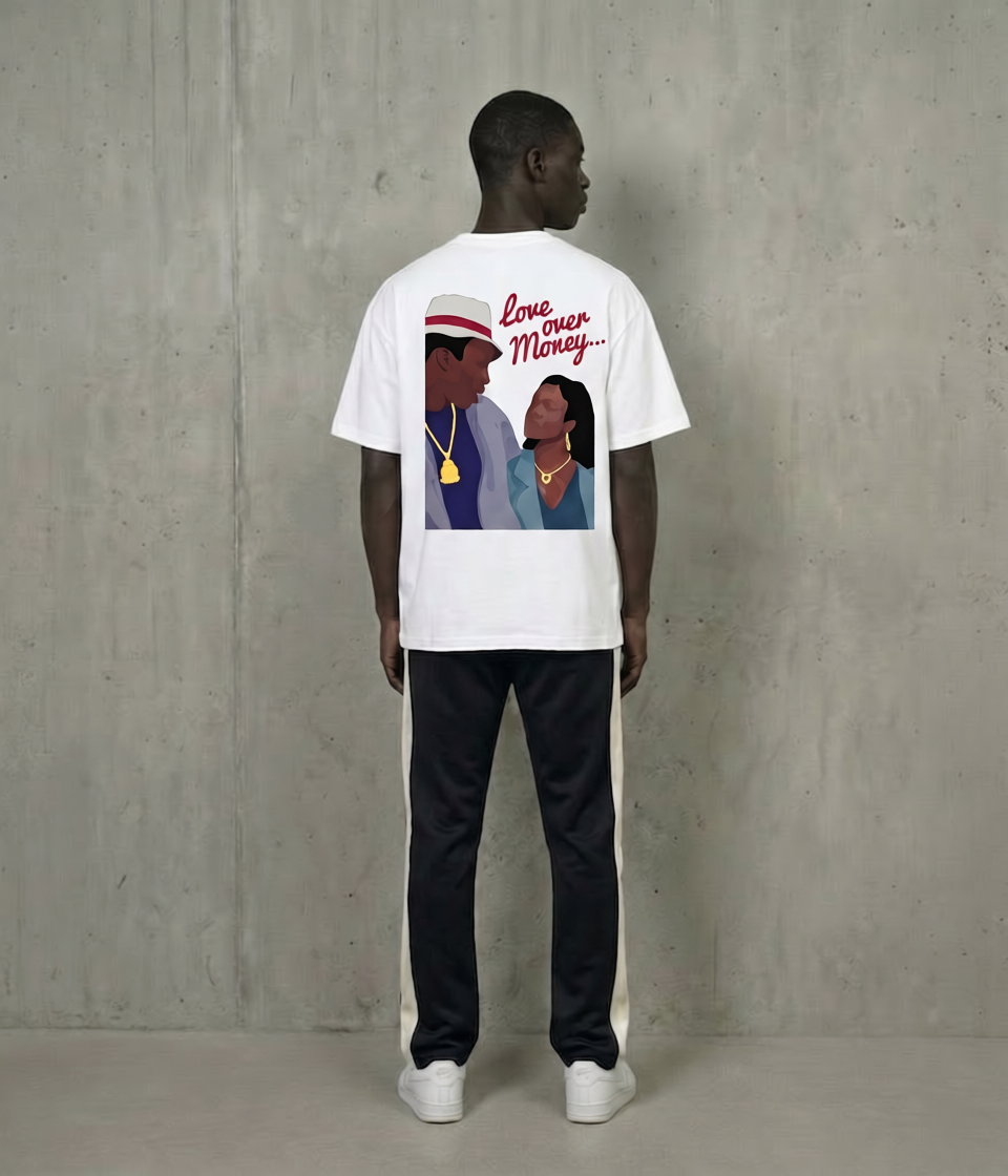 Benjart Love over Money Tee - White