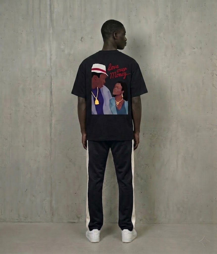 Benjart Love over Money Tee - Black