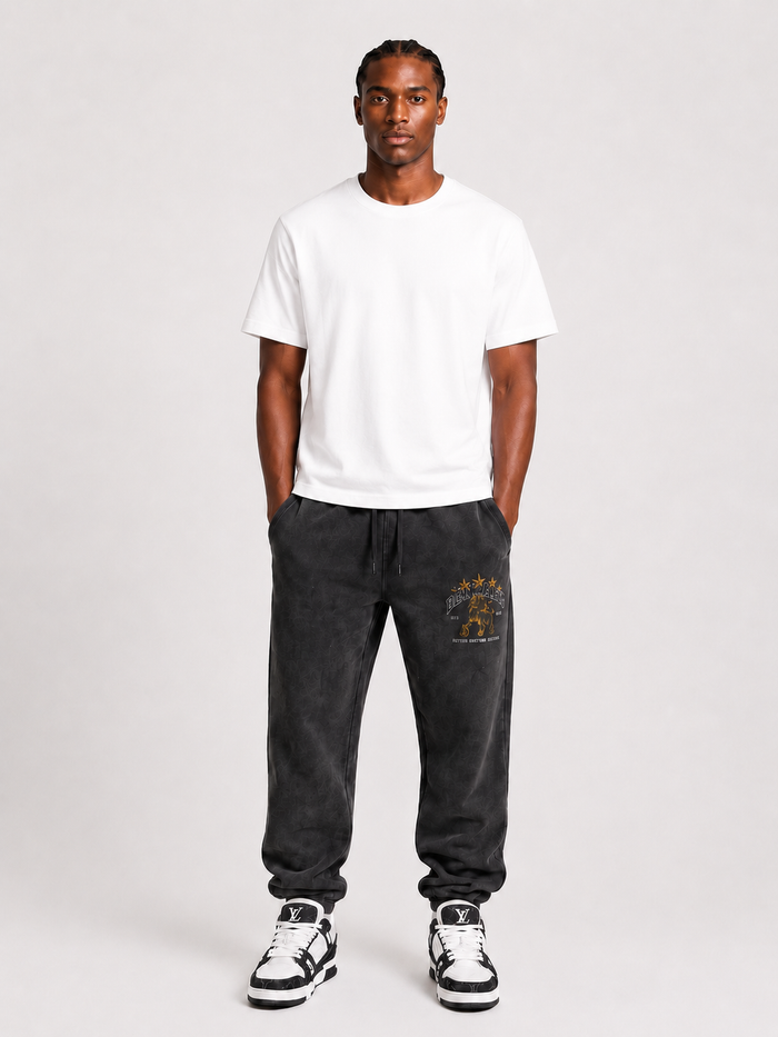 Benjart Heritage Lion Jogger - Washed Black