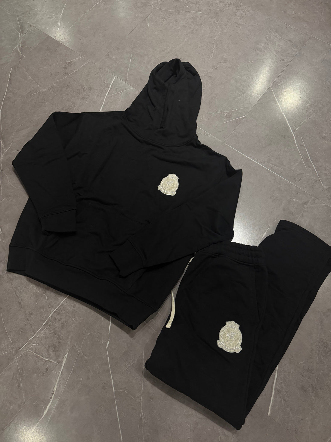 1/1 Chenille Black Tracksuit SIZE M