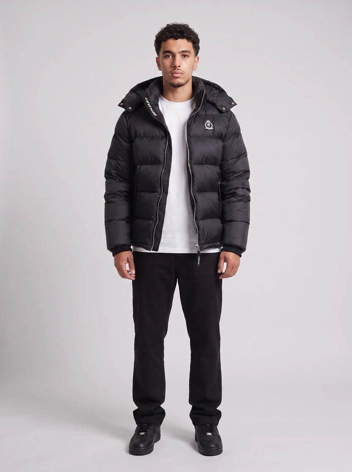 HRH Puffer Chrome Zip - Black