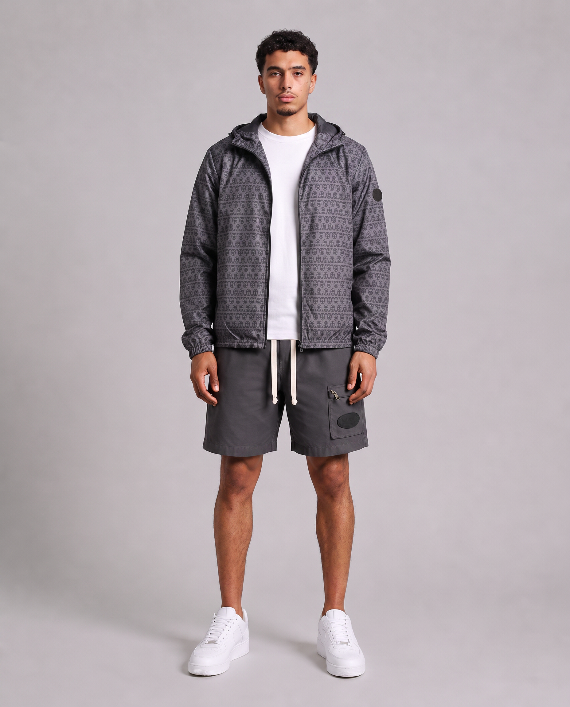 Benjart Reversible Tab Windbreaker - Black