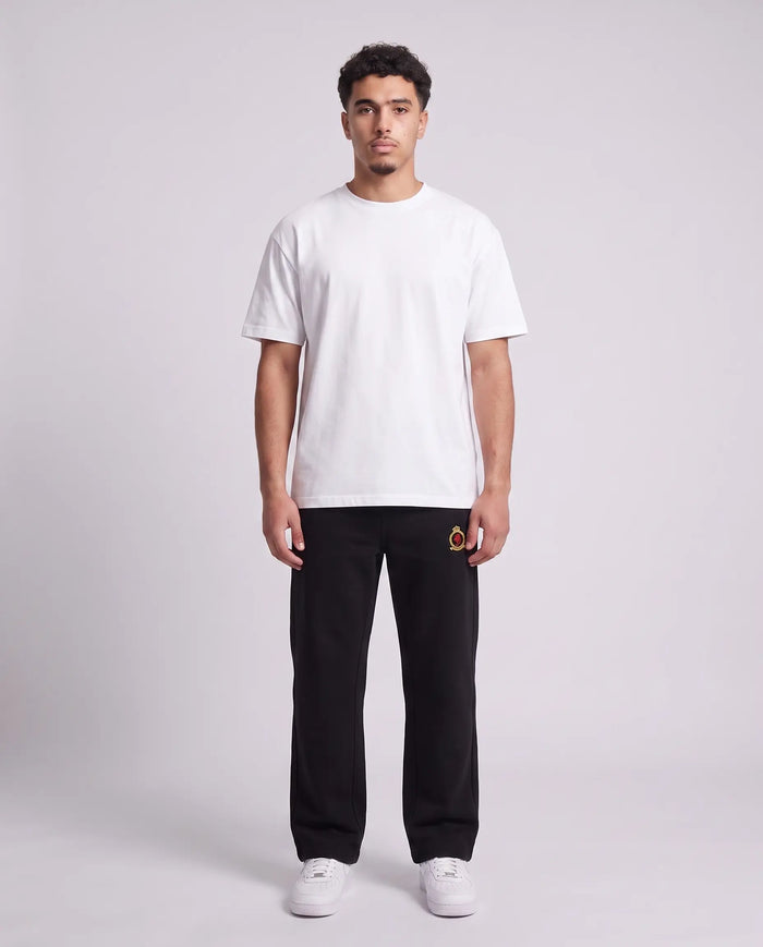 Benjart Embroidery Crest Jogger - Black