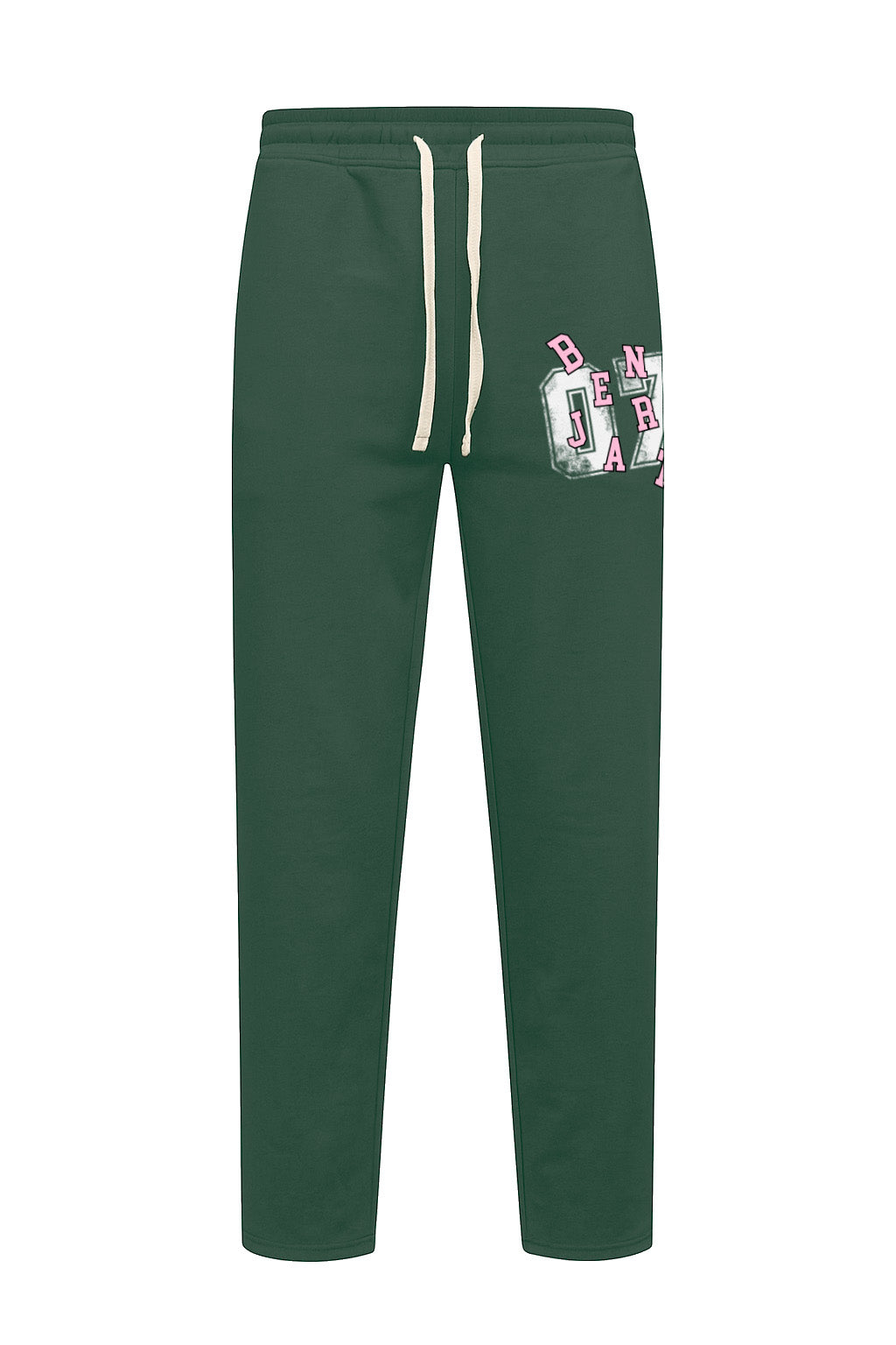 Benjart Scatter Joggers in green, side view