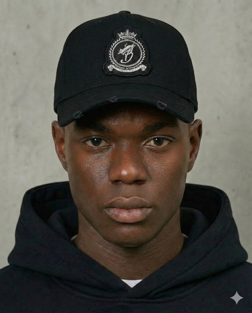 HRH Chrome Cap - Black