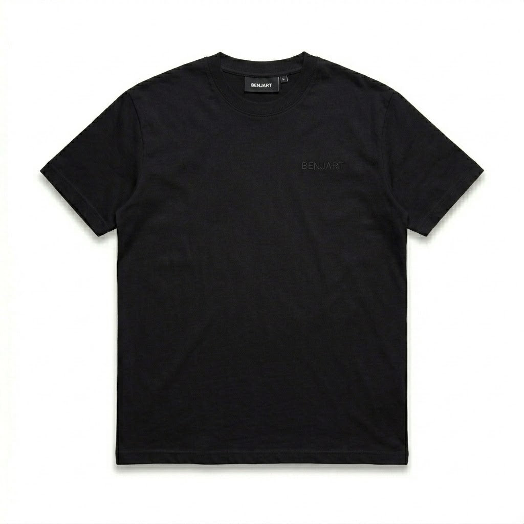 Benjart Blanks T-Shirt in black, front view