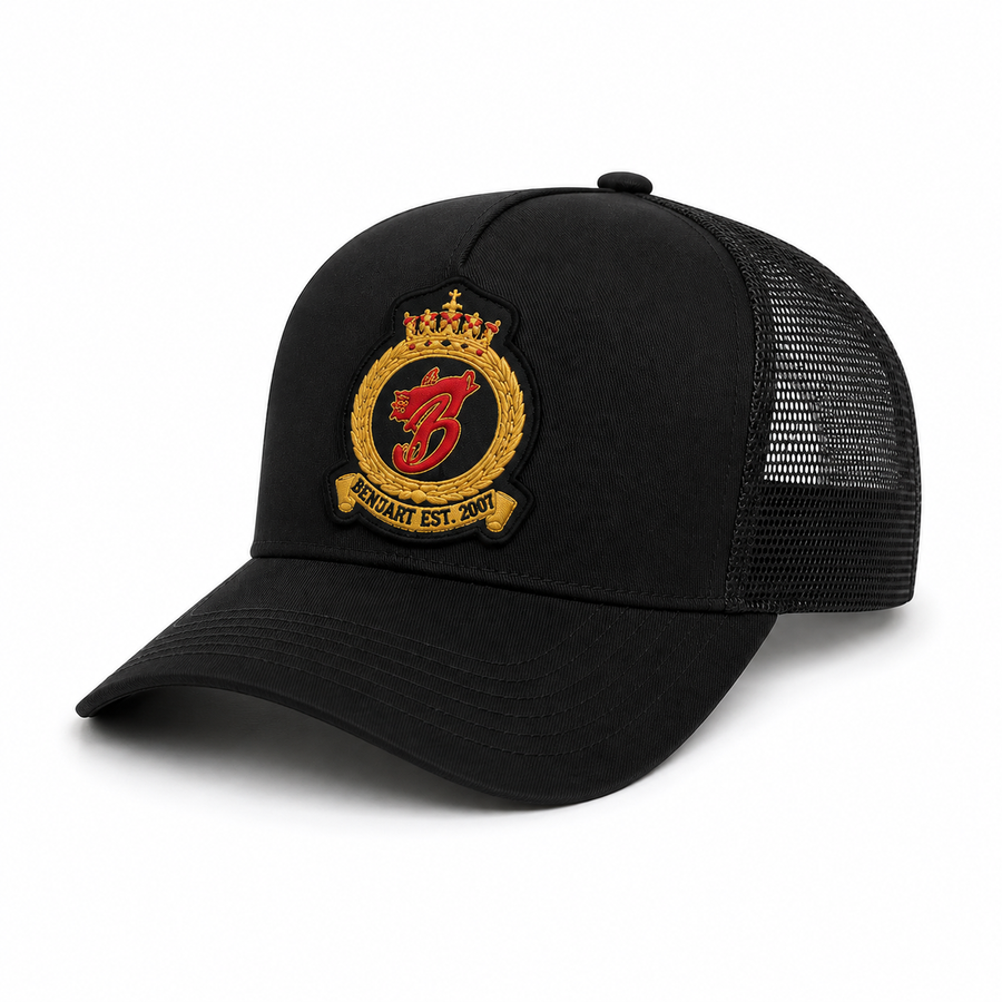 HRH Mesh Snapback Cap - Black