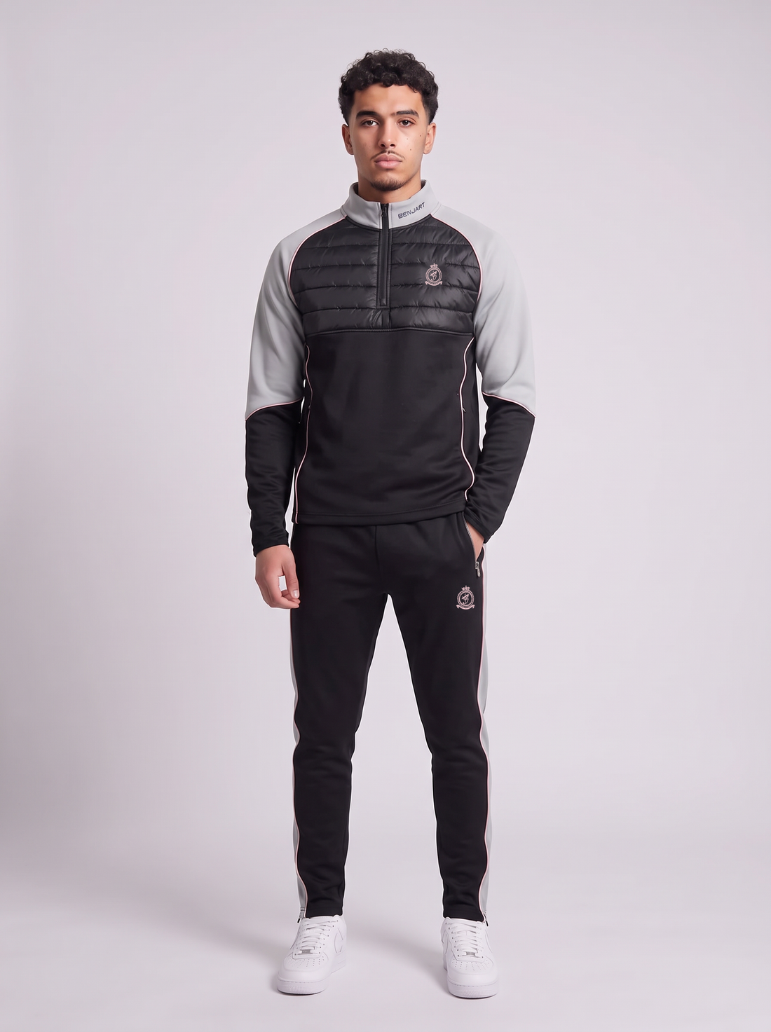 Benjart 26/27 Training Jogger - Black/Grey/Pink