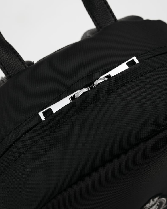 Nylon Weekender Backpack - Black