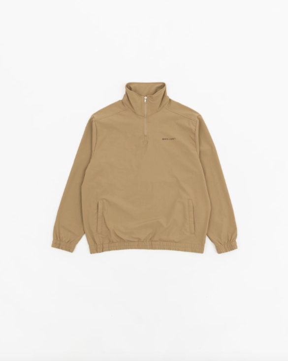 Benjart Nylon Quarter Zip - Sand