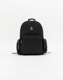 Nylon Weekender Backpack - Black