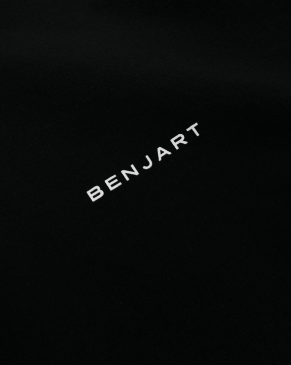 Benjart Nylon Quarter Zip - Black