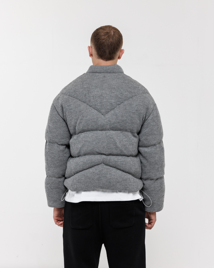 HRH Panelled knit Jacket - Grey