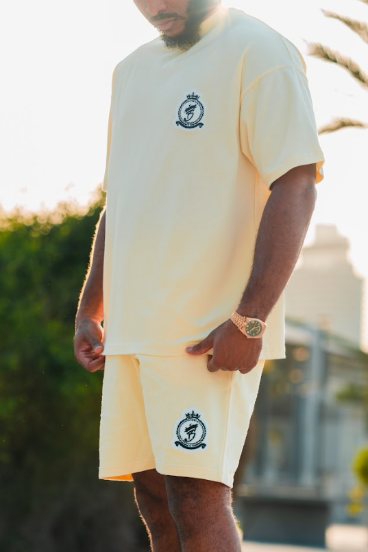 Chenille HRH T-Shirt - Lemon Yellow