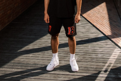 Cursive Shorts - Black