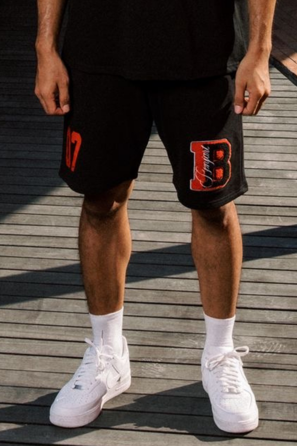 Cursive Shorts - Black